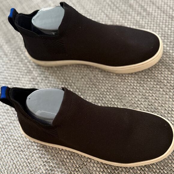 ROTHYS The Chelsea Classic Slip On Sneakers Boots Black 7.5 Comfort Minimalist - Picture 3 of 6
